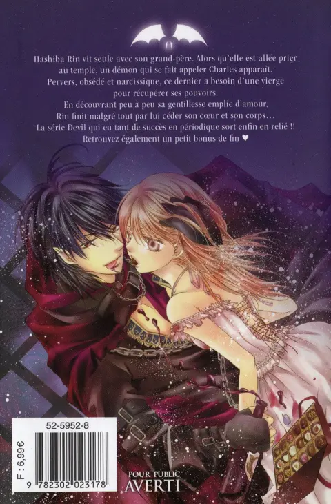 Verso de l'album Beauty and the Devil