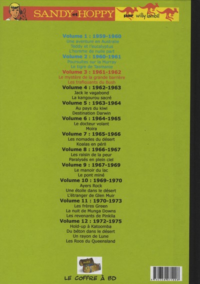 Verso de l'album Sandy & Hoppy Intégrale volume 3: 1961-1962