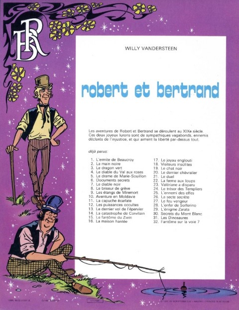 Verso de l'album Robert et Bertrand Tome 32 Fantôme sur la voie 7