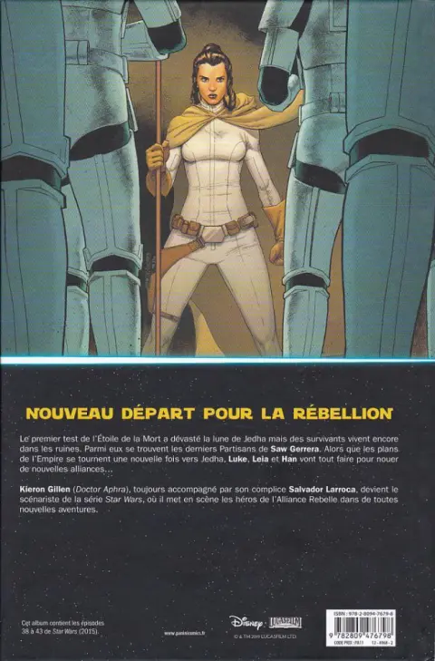 Verso de l'album Star Wars Tome 7 Les Cendres de Jedha
