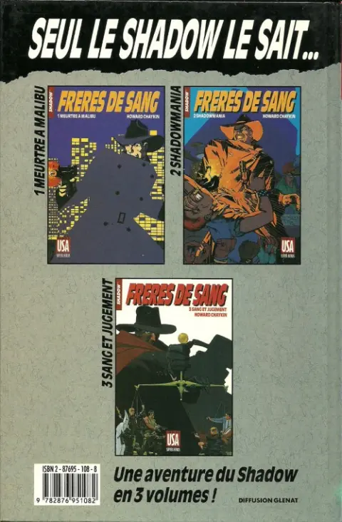 Verso de l'album Super Héros Tome 36 Shadow : Frères de sang 3/3 - Sang et jugement