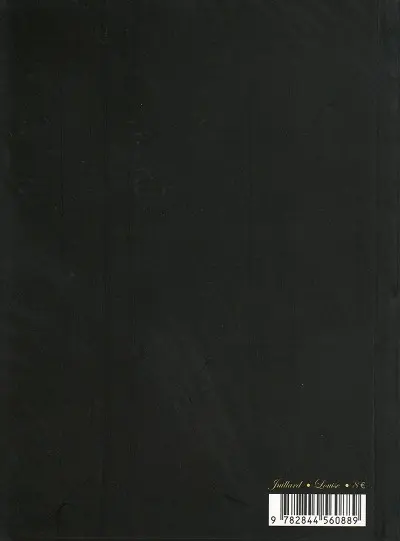 Verso de l'album Le Cahier bleu Louise