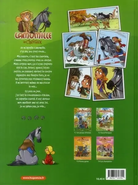 Verso de l'album Camomille et les chevaux Tome 4 Les champions