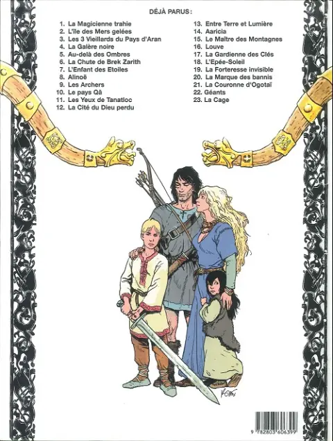 Verso de l'album Thorgal Tome 12 La cité du dieu perdu
