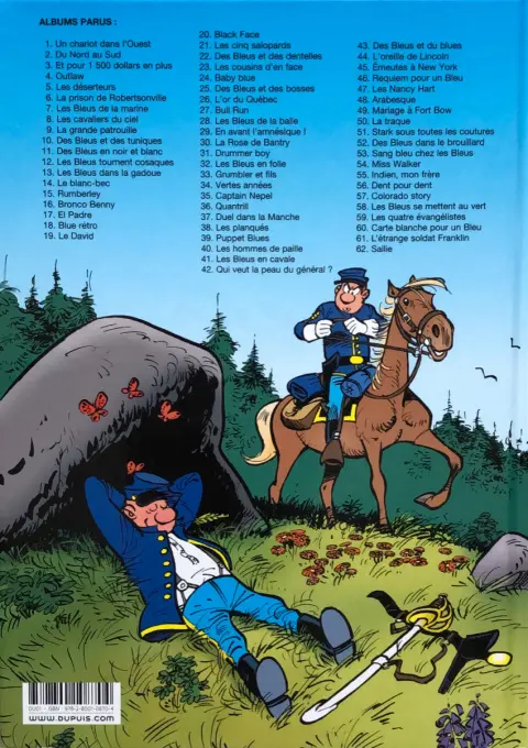 Verso de l'album Les Tuniques Bleues Tome 13 Les bleus dans la gadoue