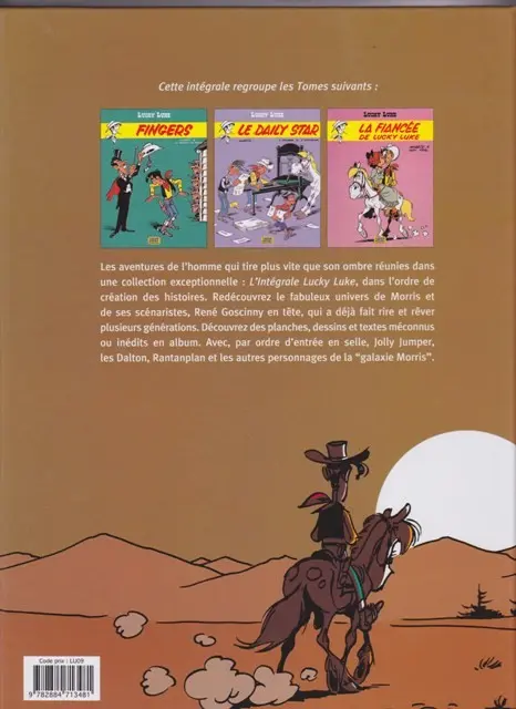 Verso de l'album Lucky Luke L'Intégrale Volume 18