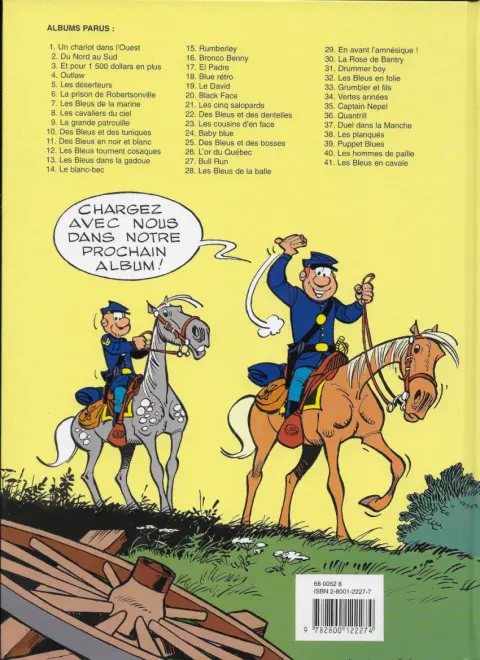 Verso de l'album Les Tuniques Bleues Tome 37 Duel dans la Manche