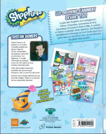 Verso de l'album Shopkins - Des courses de folie ! Tome 5 Les pieds dans le plat !