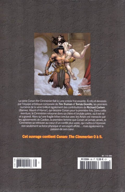 Verso de l'album The Savage Sword of Conan - La Collection Tome 86 Cimmérie