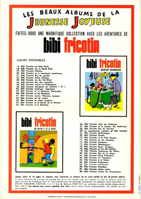 Verso de l'album Les Pieds Nickelés Tome 18 Les Pieds Nickelés au lycée