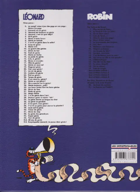 Verso de l'album Léonard Tome 37 C'est parti, mon génie!