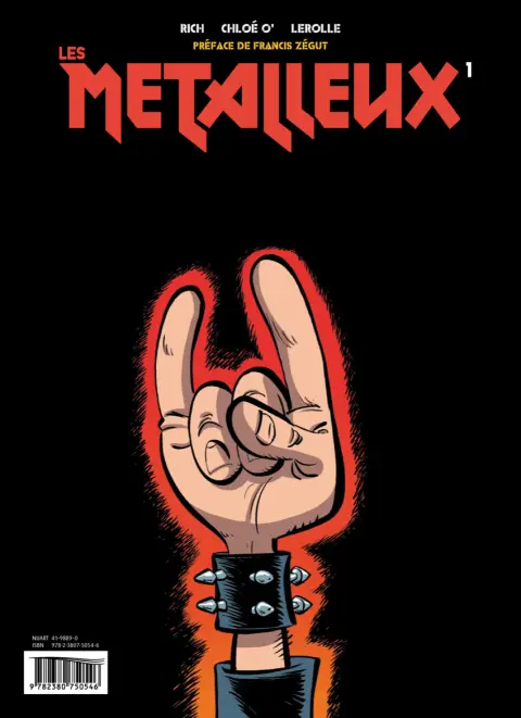 Verso de l'album Les métalleux 1
