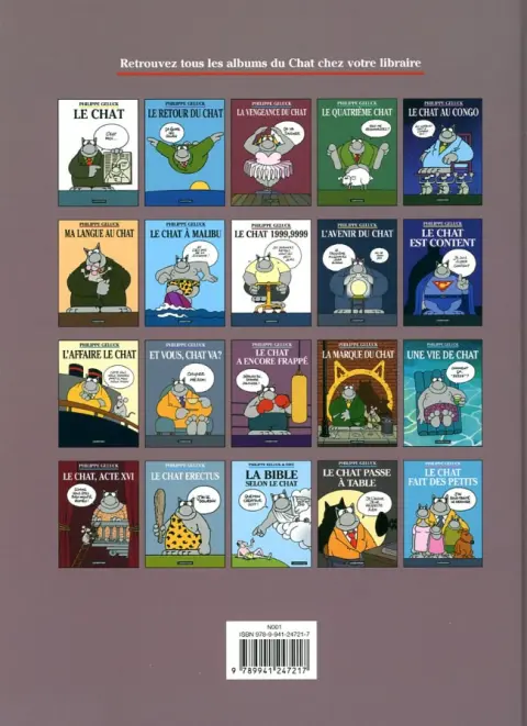 Verso de l'album Le Chat Tome 12 Et vous, Chat va?