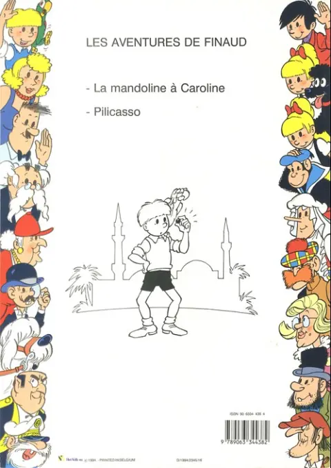 Verso de l'album Les aventures de Finaud 1 Pilicasso