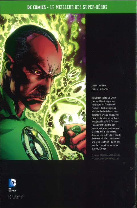 Verso de l'album DC Comics - Le Meilleur des Super-Héros Hors-série Premium Volume 7 Green Lantern - Tome 5 - Sinestro