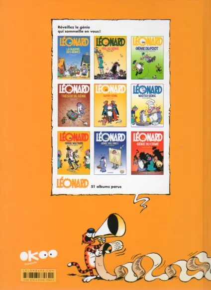 Verso de l'album Léonard Tome 48 Mon papa est un génie !