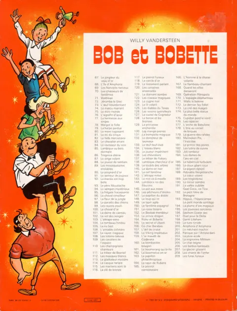 Verso de l'album Bob et Bobette Tome 136 Les chèvraliers