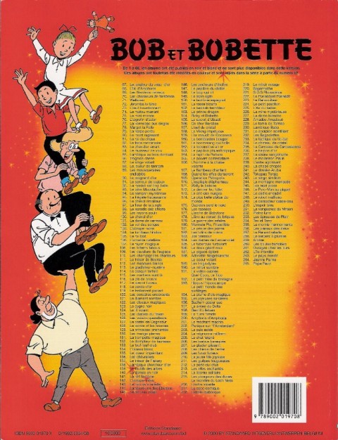Verso de l'album Bob et Bobette Tome 231 Le scorpion scintillant