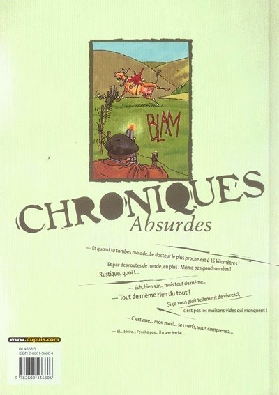 Verso de l'album Chroniques absurdes Tome 3 Un monde barbare