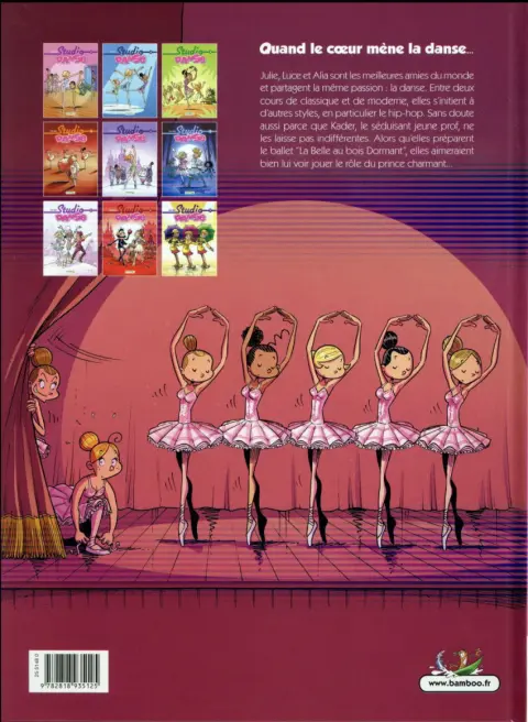 Verso de l'album Studio danse Tome 1