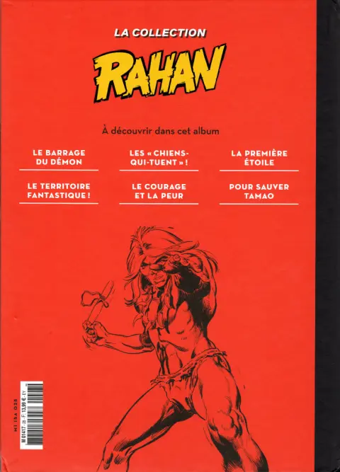 Verso de l'album Rahan La Collection (Hachette) Tome 28