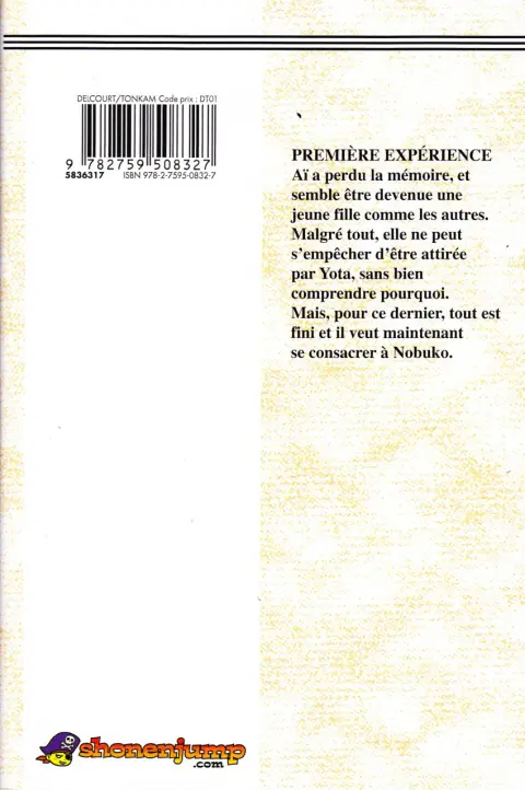 Verso de l'album Video Girl Aï Volume 4 Première expérience