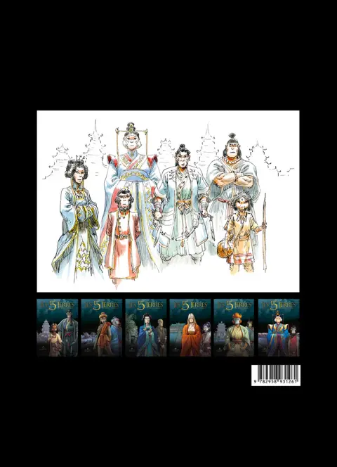 Verso de l'album Les 5 Terres Les storyboards du cycle de Lys