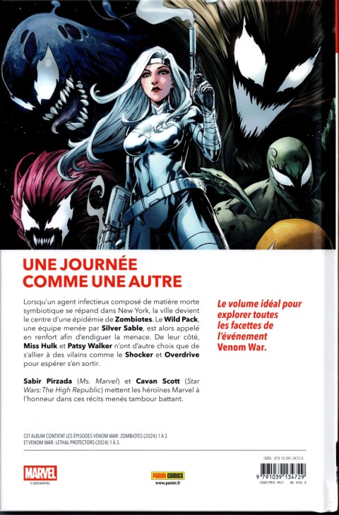 Verso de l'album Venom War Mortelle Protection