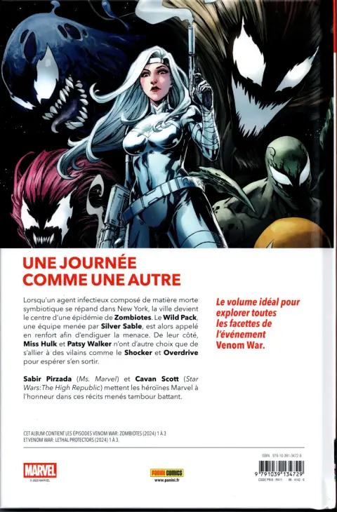 Verso de l'album Venom War Mortelle Protection