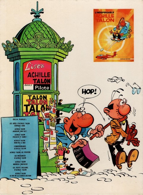 Verso de l'album Achille Talon Tome 7 Les insolences d'Achille Talon