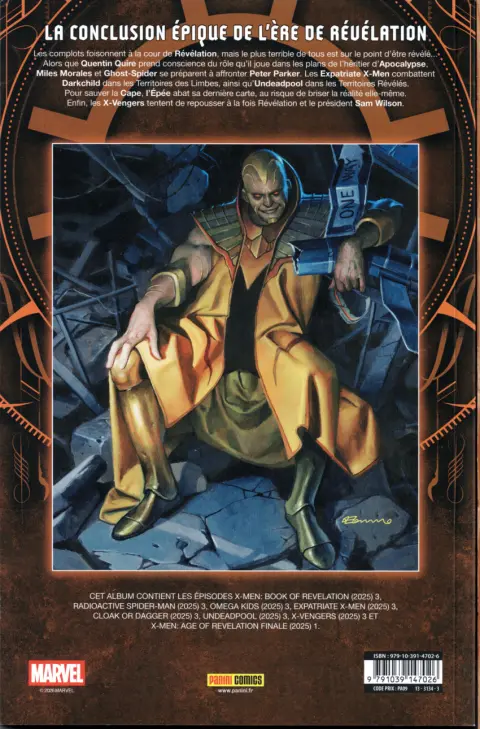 Verso de l'album X-Men - L'ère de Révélation Volume 7/7