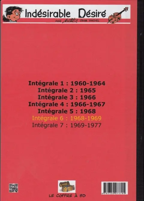 Verso de l'album L'indésirable Désiré Intégrale 6 1968-1969