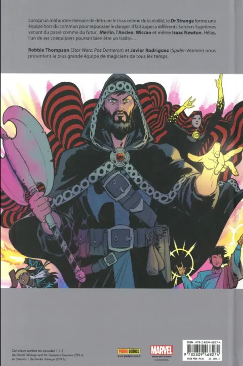 Verso de l'album Doctor Strange et les sorciers suprêmes Tome 1 Les Intemporels