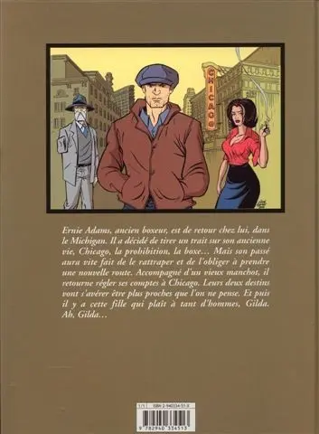 Verso de l'album Ernie Adams Tome 1 Gilda