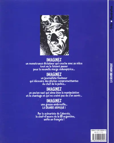 Verso de l'album La Grande arnaque Tome 1