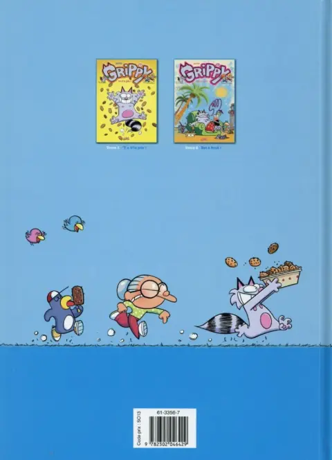 Verso de l'album Grippy Tome 2 Grippy est à fond !