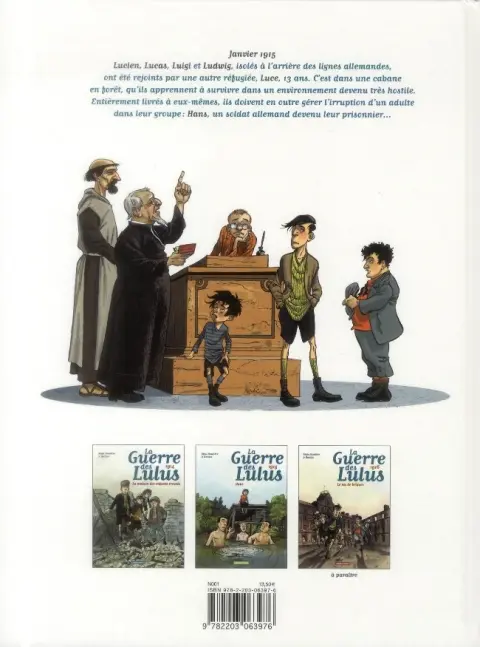 Verso de l'album La Guerre des Lulus Tome 2 1915 - Hans