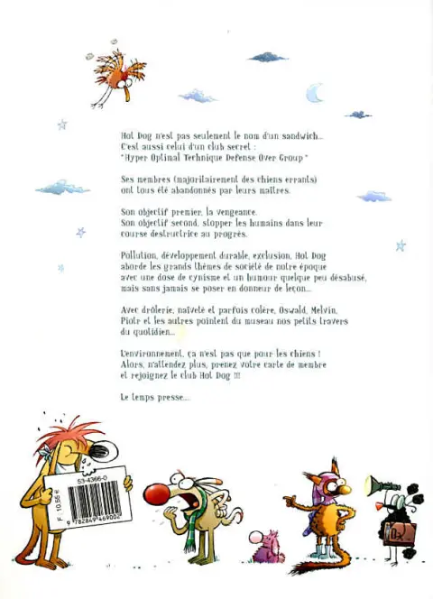 Verso de l'album Hot dog Tome 1