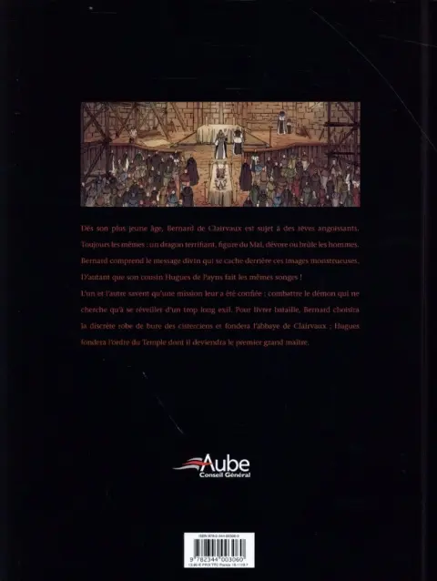Verso de l'album L'Abbaye de Clairvaux Le corps et l'âme