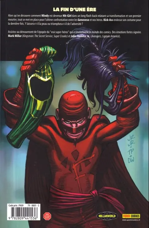 Verso de l'album Kick-Ass 3 Tome 2 Le Début de la fin
