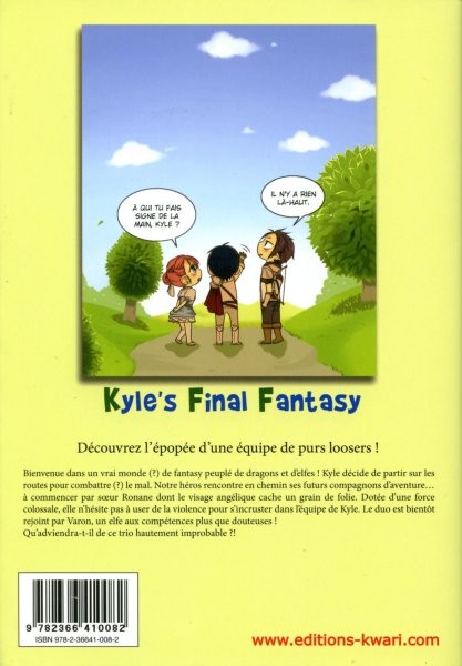 Verso de l'album Kyle's Final Fantasy 1