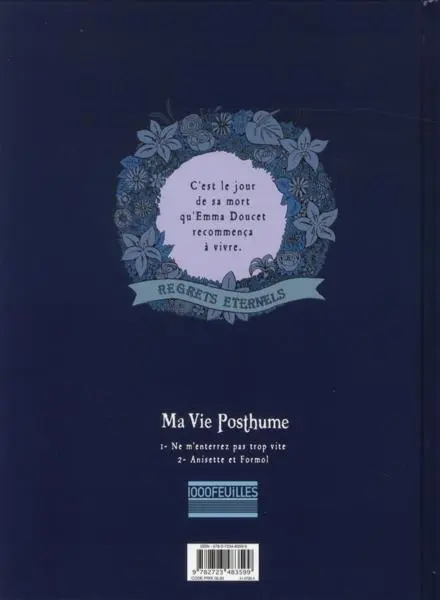Verso de l'album Ma Vie Posthume Tome 1 Ne m'enterrez pas trop vite
