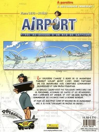 Verso de l'album Airport Tome 1 Vol au-dessus d'un nid de gaffeurs
