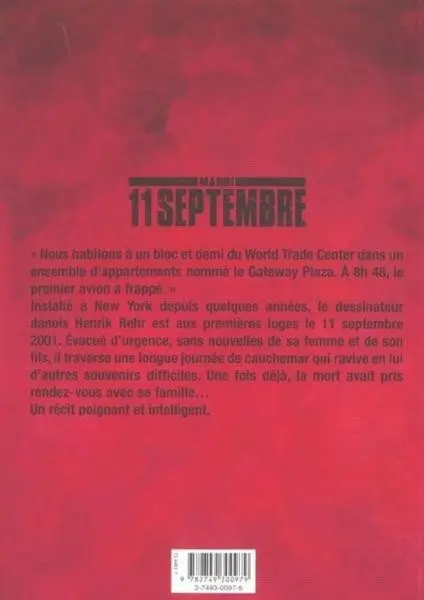 Verso de l'album Mardi 11 septembre