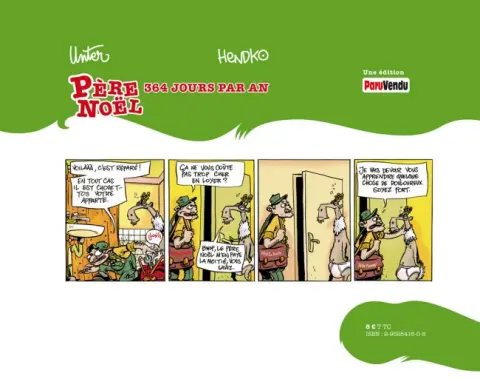 Verso de l'album Père Noël 364 jours par an