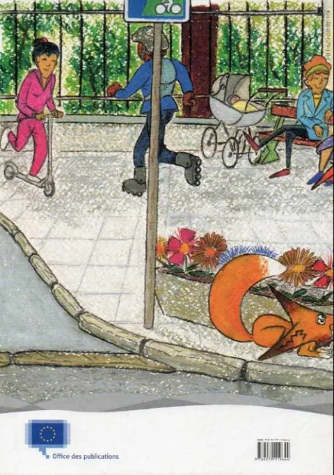 Verso de l'album La Petite rue de Fleur