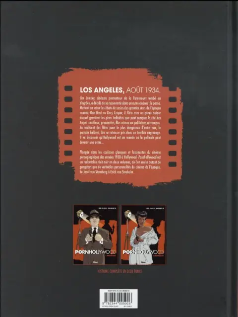 Verso de l'album Pornhollywood Tome 2 Crépuscule