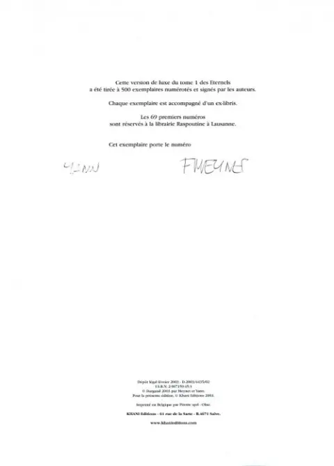 Autre de l'album Les Éternels Tome 1 Uma