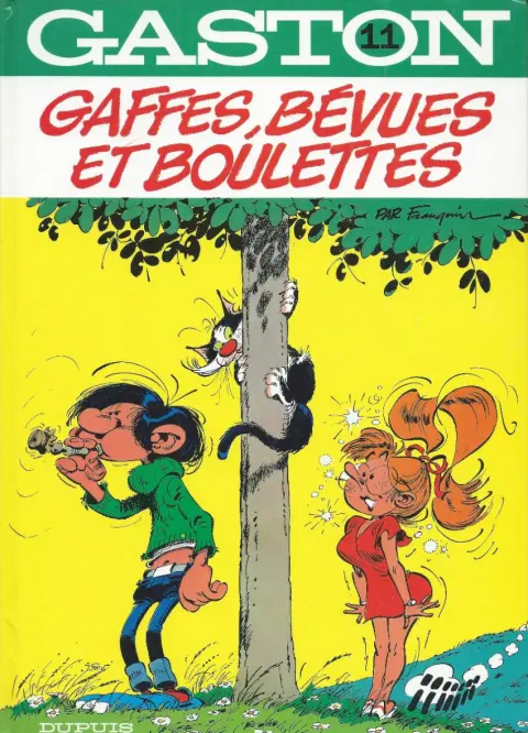 Couverture de l'album Gaston Tome 11 Gaffes, bévues et boulettes