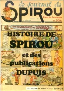 Couverture de l'album Histoire de Spirou et des publications Dupuis